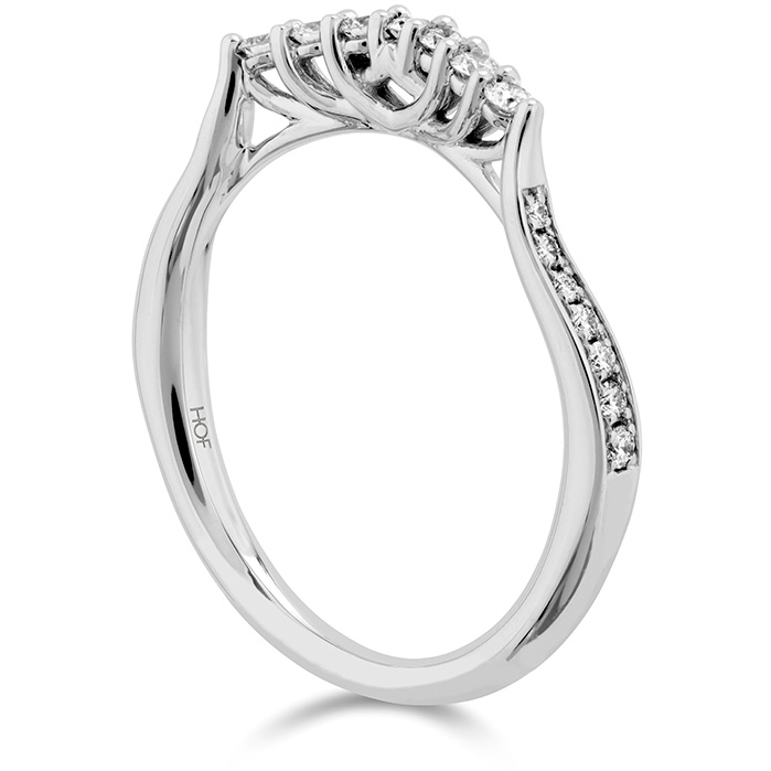 0.2 ctw. Felicity Queen Anne Diamond Band in 18K White Gold