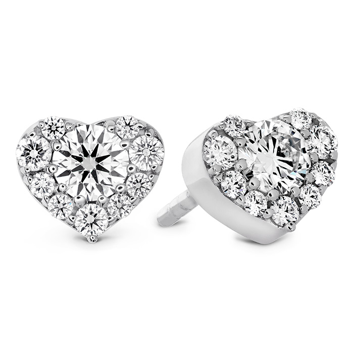 0.45 ctw. Fulfillment Heart Stud Earrings in 18K Yellow Gold