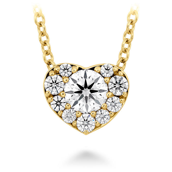 0.45 ctw. Fulfillment Heart Pendant in 18K Yellow Gold