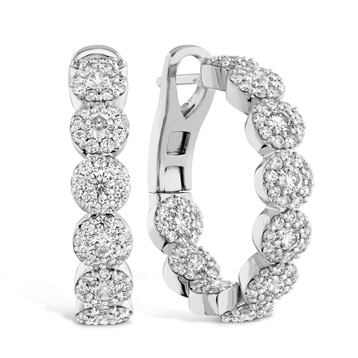 2.1 ctw. Fulfillment Hoop Earrings in 18K White Gold