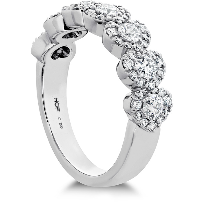 1 ctw. Fulfillment Hearts Band in 18K White Gold