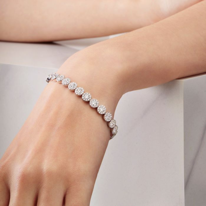 6.9 ctw. Fulfillment Diamond Line Bracelet in 18K White Gold