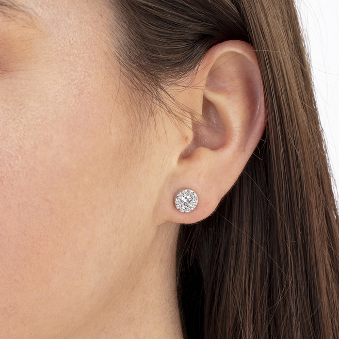 1 ctw. Fulfillment Stud Earrings in 18K White Gold