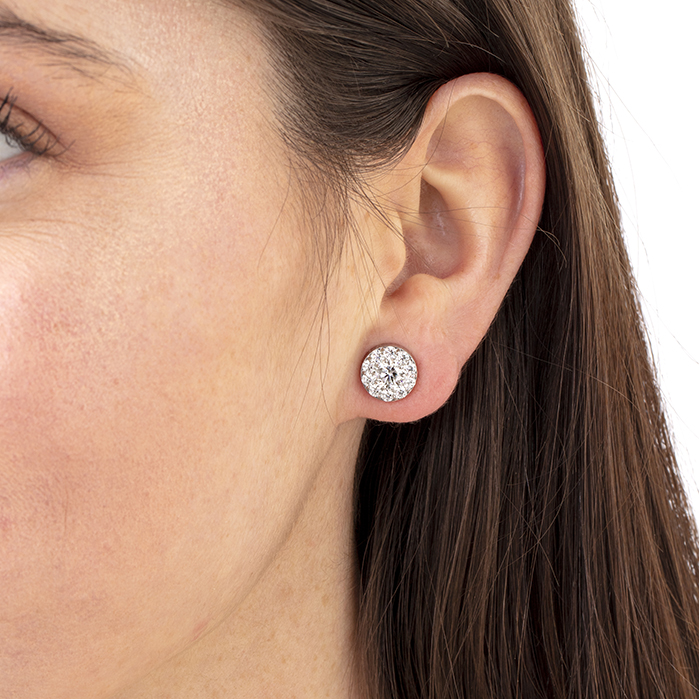 2 ctw. Fulfillment Stud Earrings in 18K White Gold