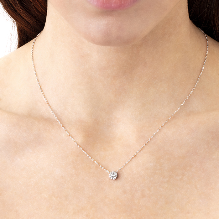 0.25 ctw. Fulfillment Pendant Necklace in 18K White Gold-2