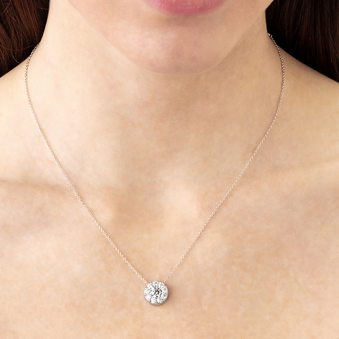 1.5 ctw. Fulfillment Pendant Necklace in 18K White Gold