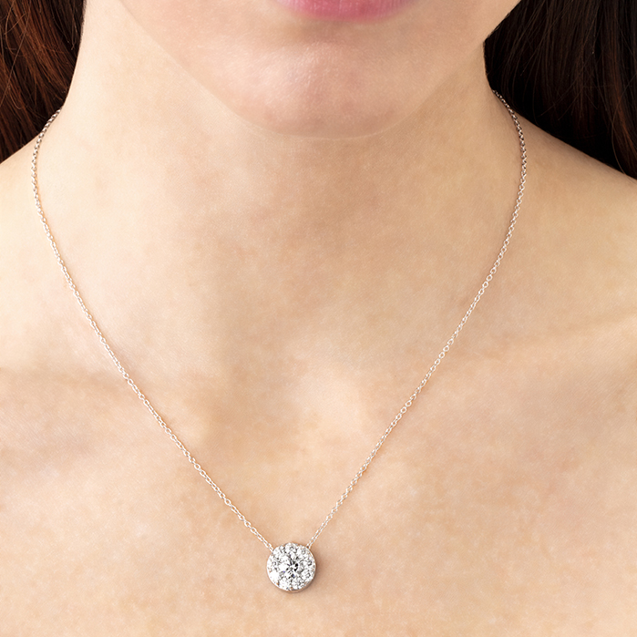 2 ctw. Fulfillment Pendant Necklace in 18K White Gold