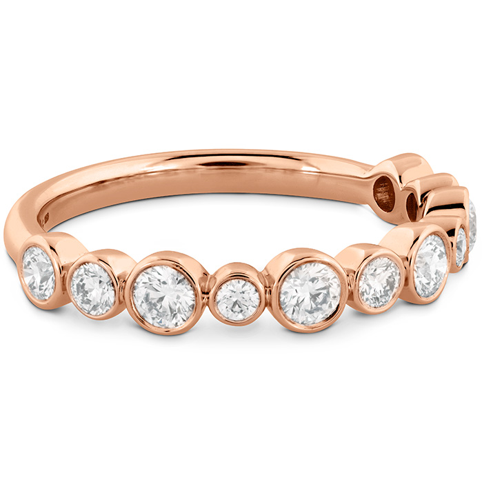 0.62 ctw. HOF Bezel Diamond Band in 18K Rose Gold
