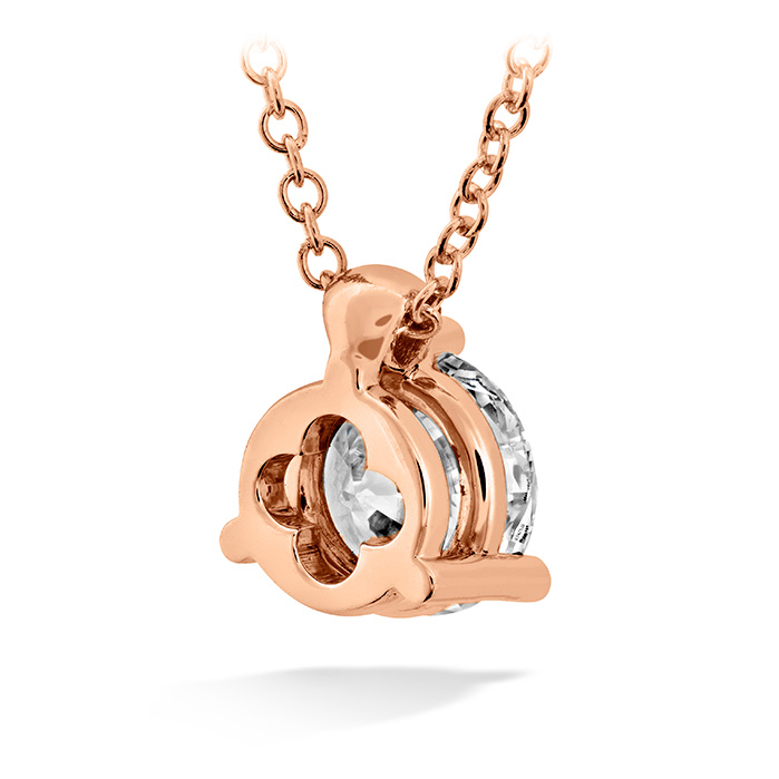0.25 ctw. HOF Classic 3 Prong Solitaire Pendant in 18K Rose Gold