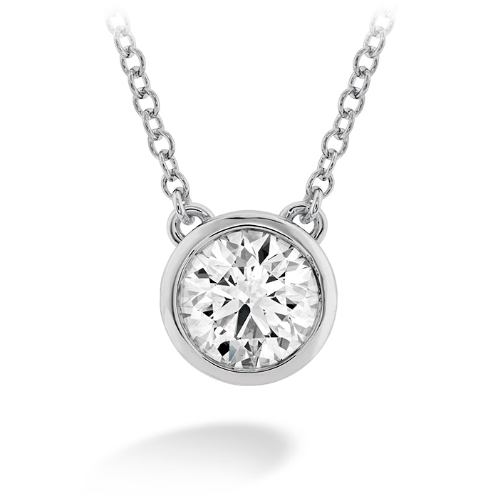 0.25 ctw. HOF Classic Bezel Solitaire Pendant in 18K Yellow Gold