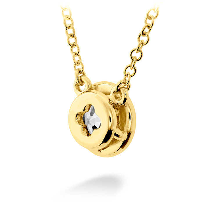0.5 ctw. HOF Classic Bezel Solitaire Pendant in 18K Yellow Gold