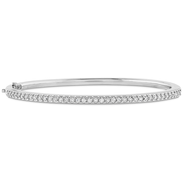 0.75 ctw. HOF Classic Prong Set Bangle - 170 in 18K White Gold