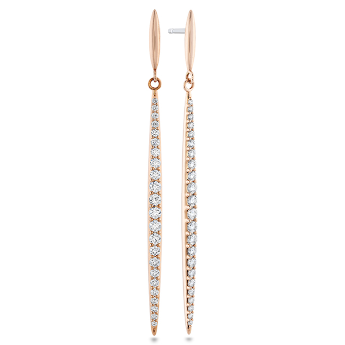 0.85 ctw. HOF Classic Stiletto Earrings in 18K Rose Gold