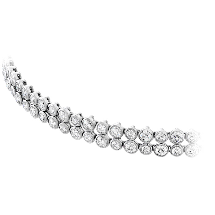 17.6 ctw. HOF Double Bezel Choker Necklace in 18K White Gold