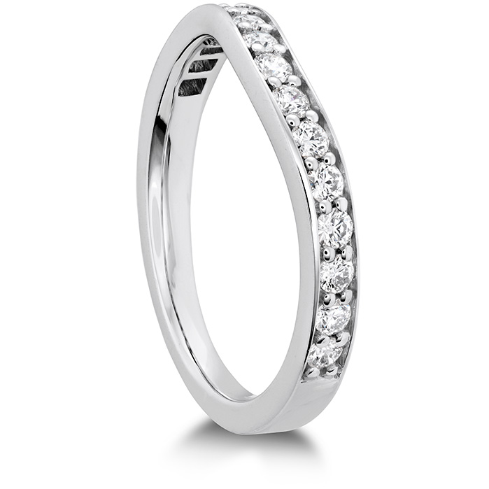 0.38 ctw. HOF Hexagonal Curved Diamond Band in 18K Yellow Gold