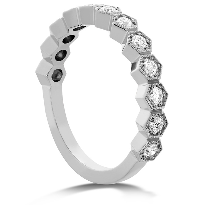 0.38 ctw. HOF Hex Diamond Band in 18K White Gold