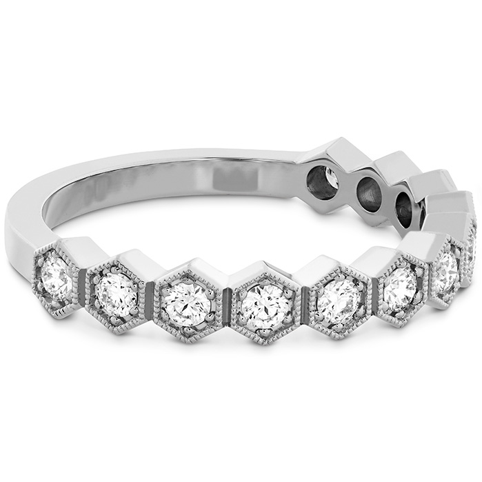 0.38 ctw. HOF Hex Diamond Band in 18K White Gold