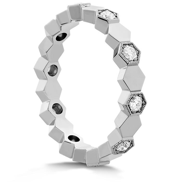 0.3 ctw. HOF Hex Eternity Band in Platinum