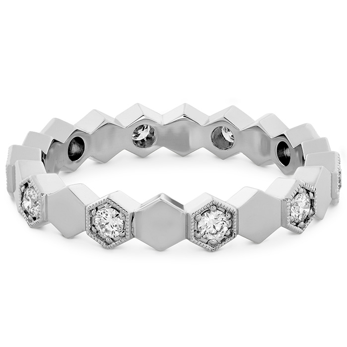 0.3 ctw. HOF Hex Eternity Band in Platinum
