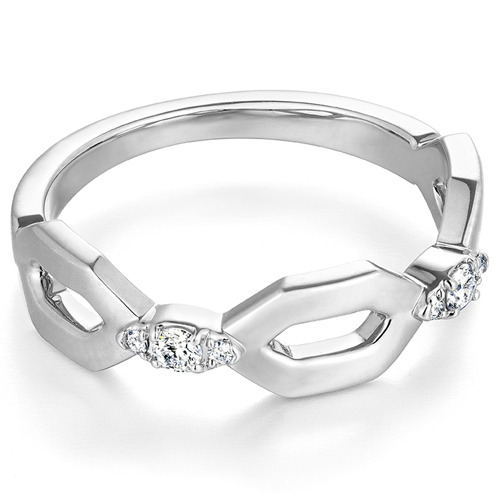 0.09 ctw. HOF Open Regal Band in 18K Yellow Gold