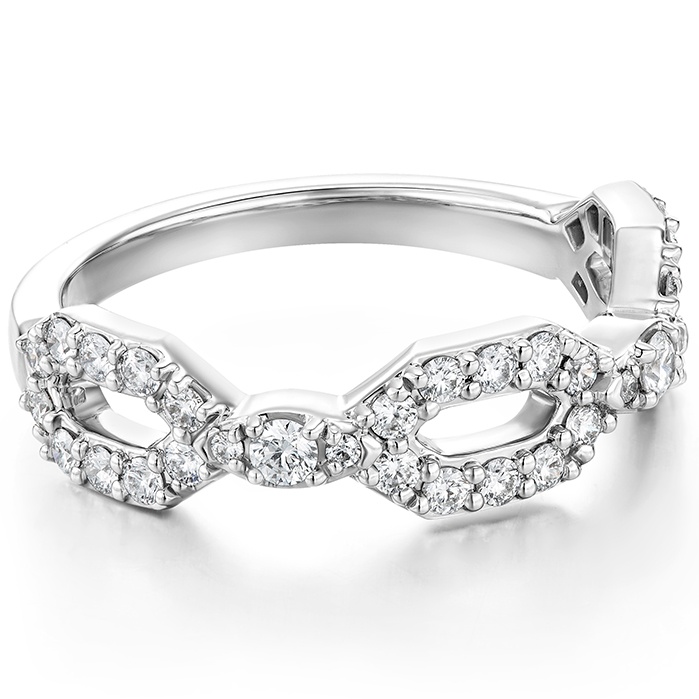 0.49 ctw. HOF Open Regal Diamond Band in 18K Rose Gold