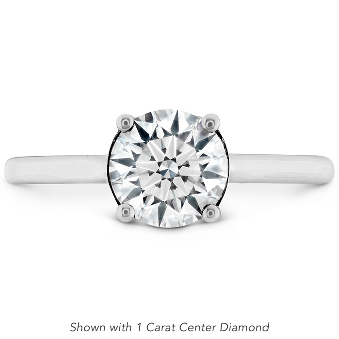 0.01 ctw. Sloane Silhouette Engagement Ring in Platinum