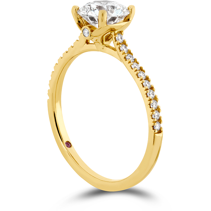 0.18 ctw. Sloane Silhouette Engagement Ring Diamond Band in 18K Yellow Gold