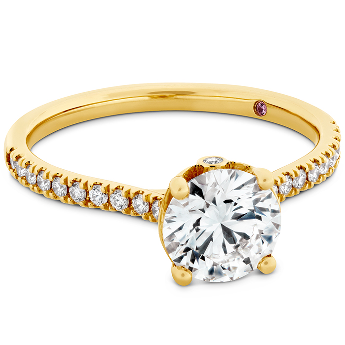 0.18 ctw. Sloane Silhouette Engagement Ring Diamond Band in 18K Yellow Gold