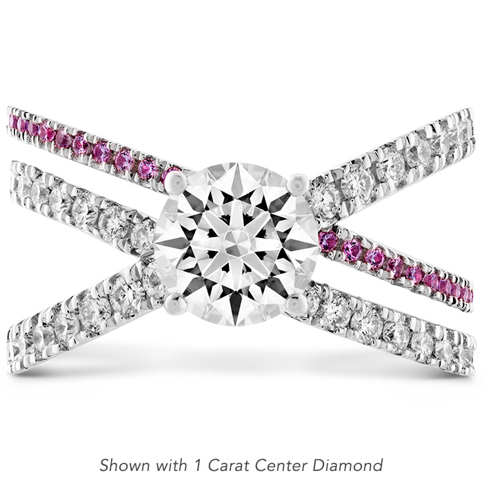 0.45 ctw. Harley Wrap Engagement Ring with Sapphires in 18K Yellow Gold