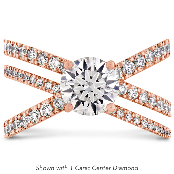 0.6 ctw. Harley Wrap Engagement Ring in 18K Rose Gold