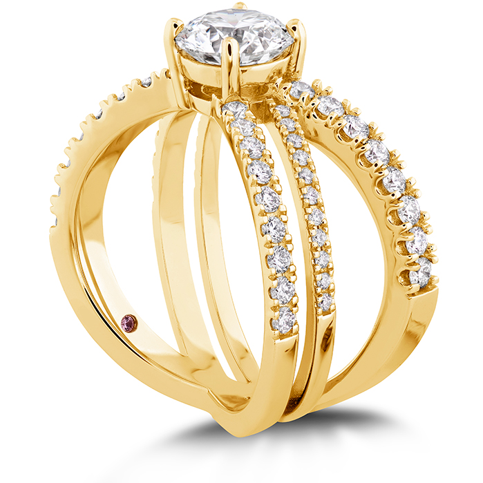 0.54 ctw. Harley Wrap Engagement Ring in 18K Yellow Gold