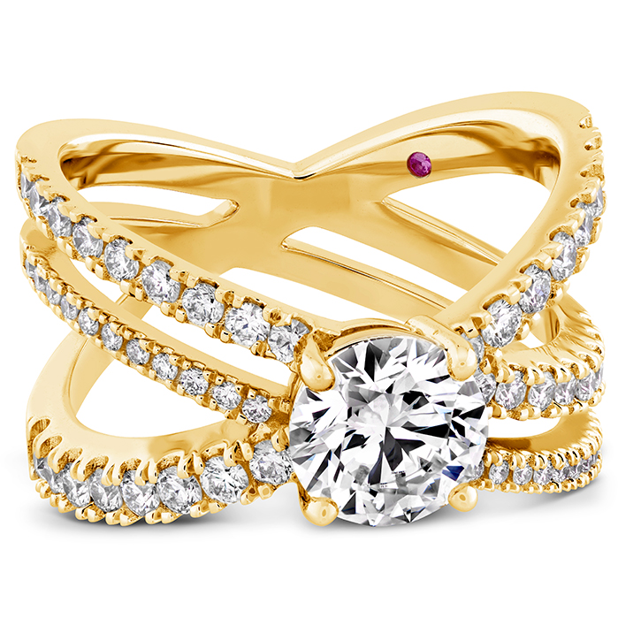 0.54 ctw. Harley Wrap Engagement Ring in 18K Yellow Gold