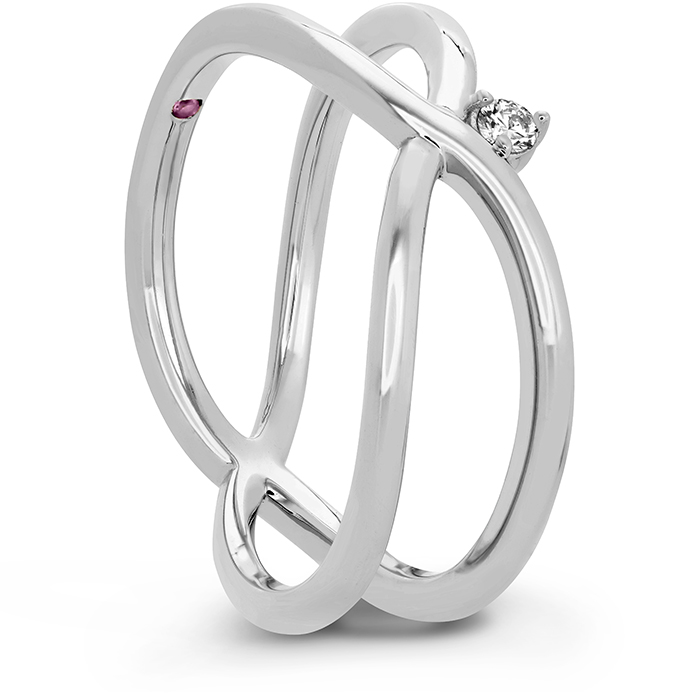 0.03 ctw. Love Code - Love Wrap Band in Platinum