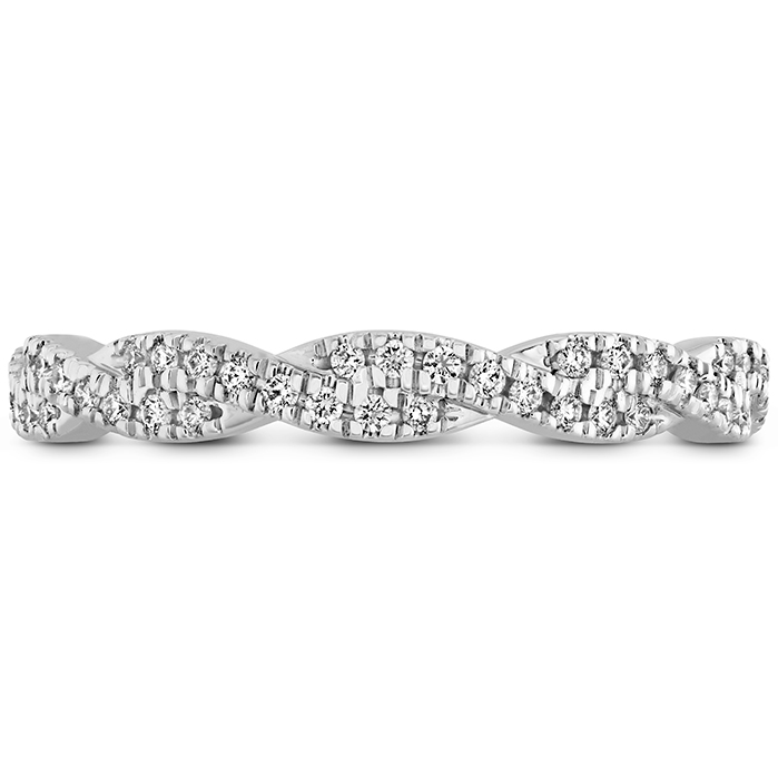 0.38 ctw. Harley Go Boldly Braided Eternity Power Band in 18K White Gold