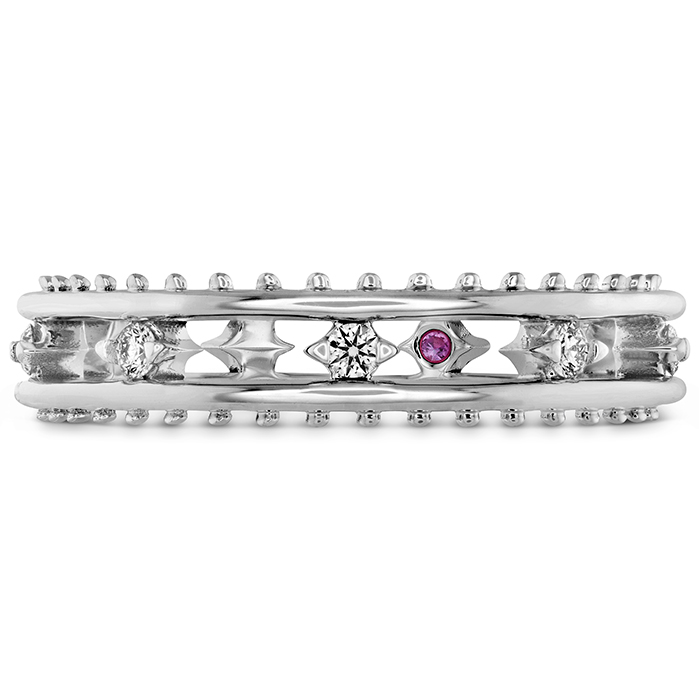 0.15 ctw. Sloane Picot Floating Diamond Band in 18K Yellow Gold