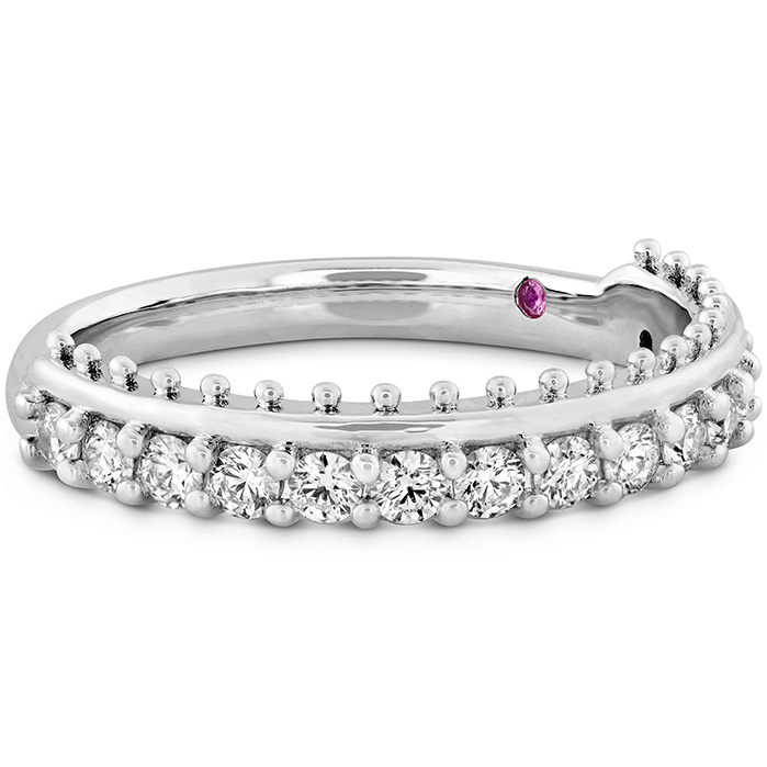 0.42 ctw. Sloane Picot All In A Row Band in 18K Rose Gold