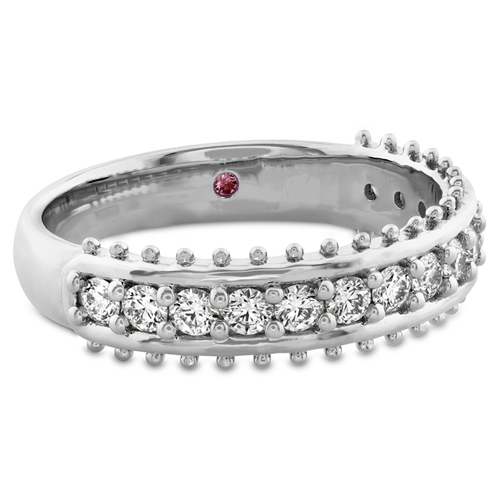 0.4 ctw. Sloane Picot Diamond Intensive Band in 18K White Gold