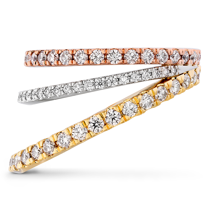 1.42 ctw. Bring The Drama Power Band in 18K Rose, Yellow Gold and Platinum