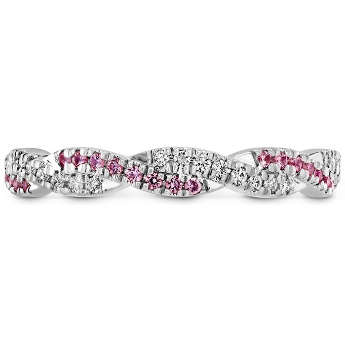0.13 ctw. Harley Go Boldly Braided Power Band with Sapphires in 18K White Gold