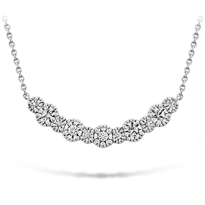 0.86 ctw. Behati Beaded Pendant - Medium in 18K White Gold