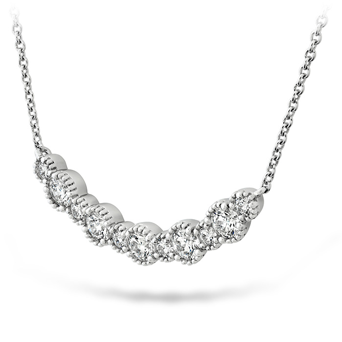 0.86 ctw. Behati Beaded Pendant - Medium in 18K White Gold