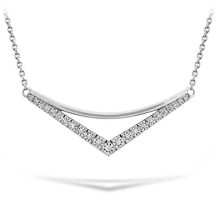 0.28 ctw. Harley Silhouette Power Pendant in 18K White Gold