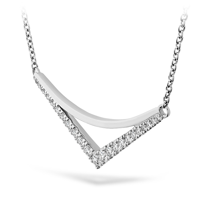 0.28 ctw. Harley Silhouette Power Pendant in 18K White Gold