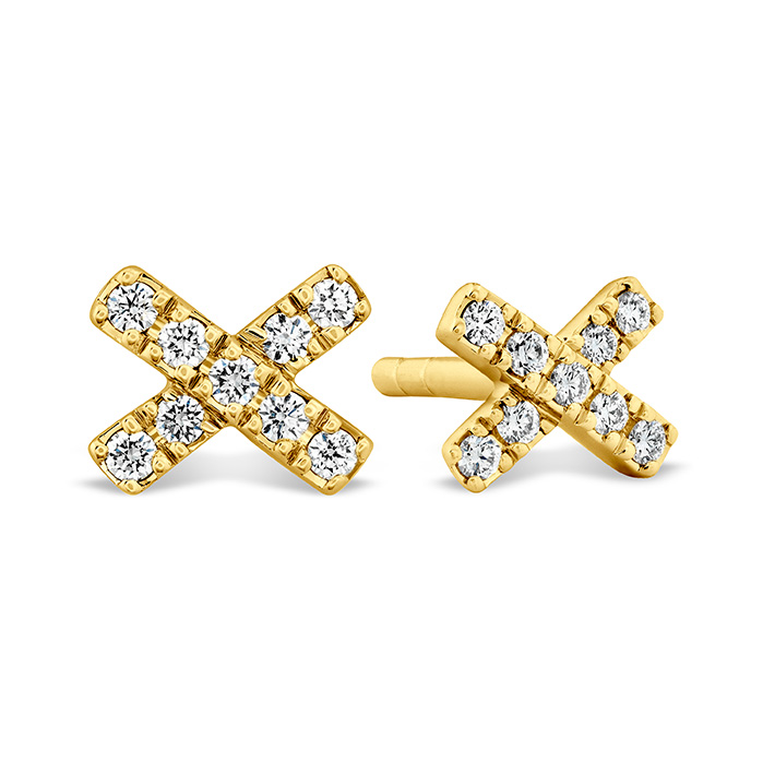 0.08 ctw. Harley X-OH Studs in 18K Yellow Gold