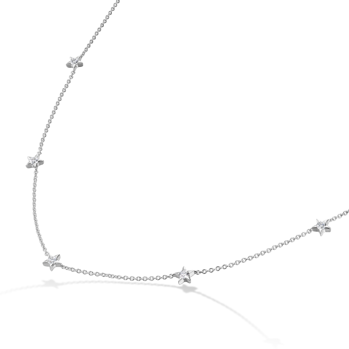 0.32 ctw. Illa 5 Station Necklace in 18K Rose Gold
