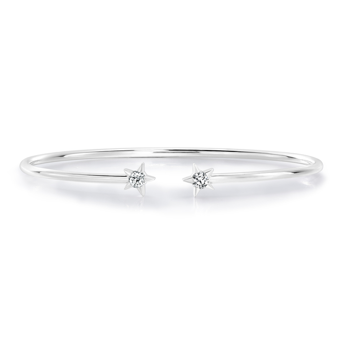 0.15 ctw. Illa Bangle in 18K White Gold