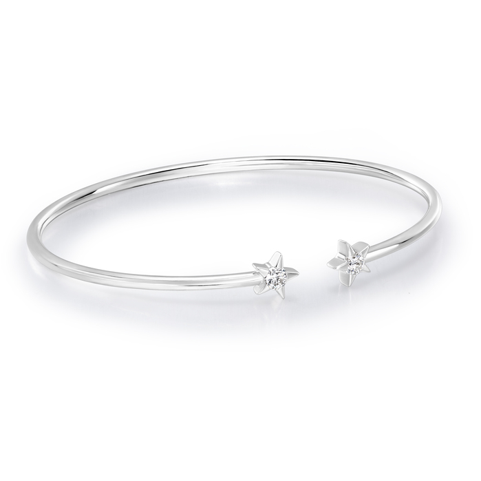 0.15 ctw. Illa Bangle in 18K White Gold