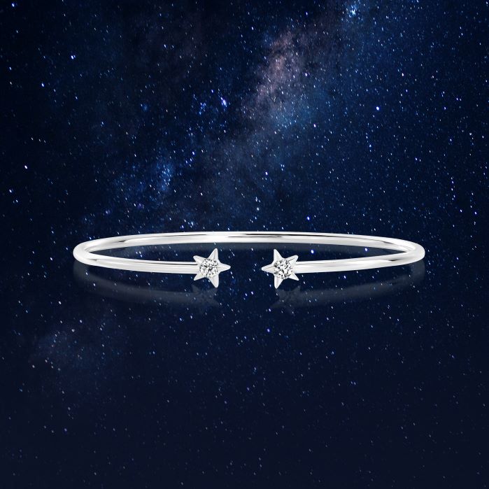 0.15 ctw. Illa Bangle in 18K White Gold