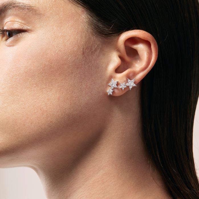 0.63 ctw. Illa Double Star Stud Earrings in 18K Yellow Gold