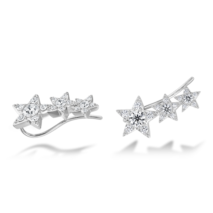 0.86 ctw. Illa Rising Star Climber Earrings in 18K Yellow Gold